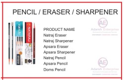 Pencil/ Eraser/ Sharpener